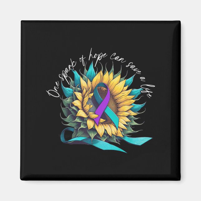 Suicide Awareness Suicide Prevention Suprt Survivo Magnet (Front)