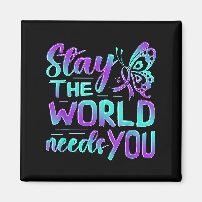 Suicide Awareness Suicide Prevention Suprt Survivo Magnet (Front)