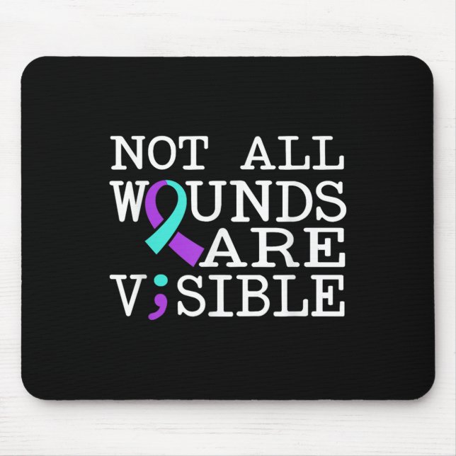 Suicide Awareness Suicide Prevention Suprt Survivo Mouse Mat (Front)