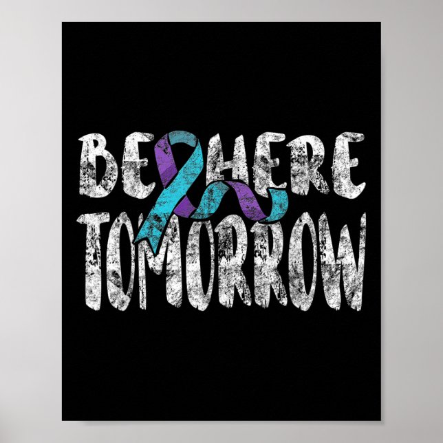 Suicide Awareness Suicide Prevention Suprt Survivo Poster (Front)