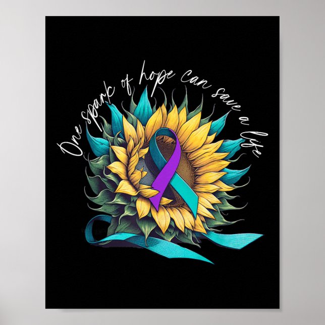 Suicide Awareness Suicide Prevention Suprt Survivo Poster (Front)