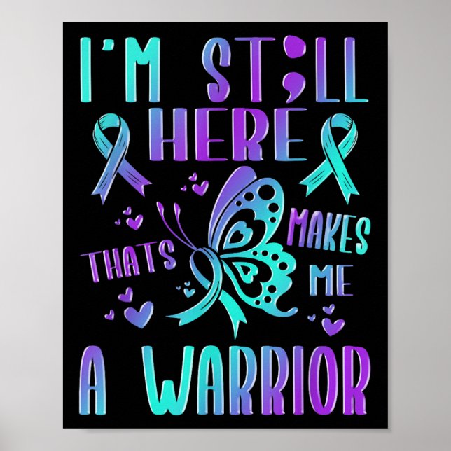 Suicide Awareness Suicide Prevention Suprt Survivo Poster (Front)