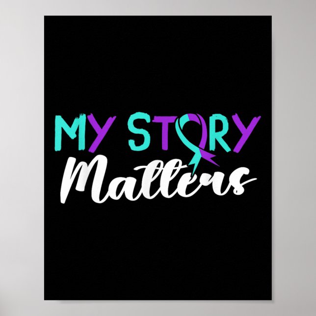 Suicide Awareness Suicide Prevention Suprt Survivo Poster (Front)