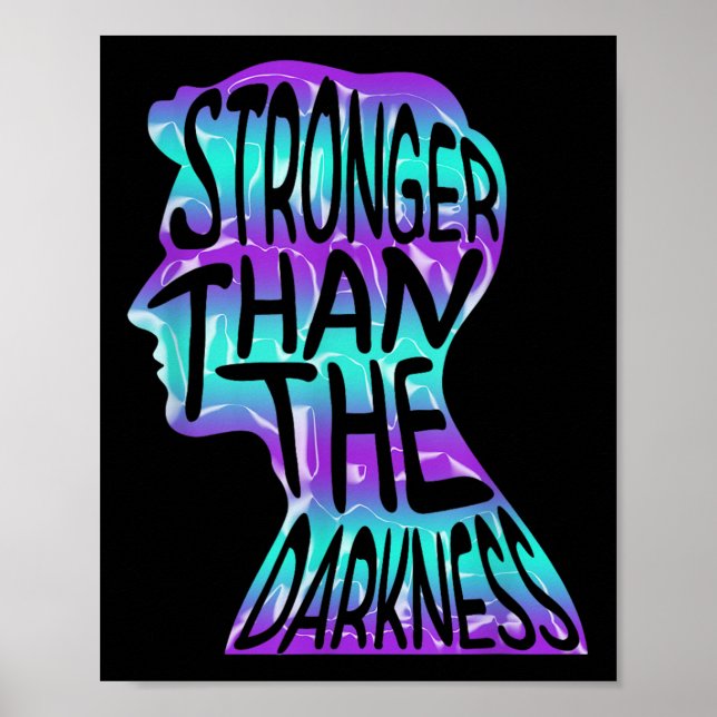 Suicide Awareness Suicide Prevention Suprt Survivo Poster (Front)