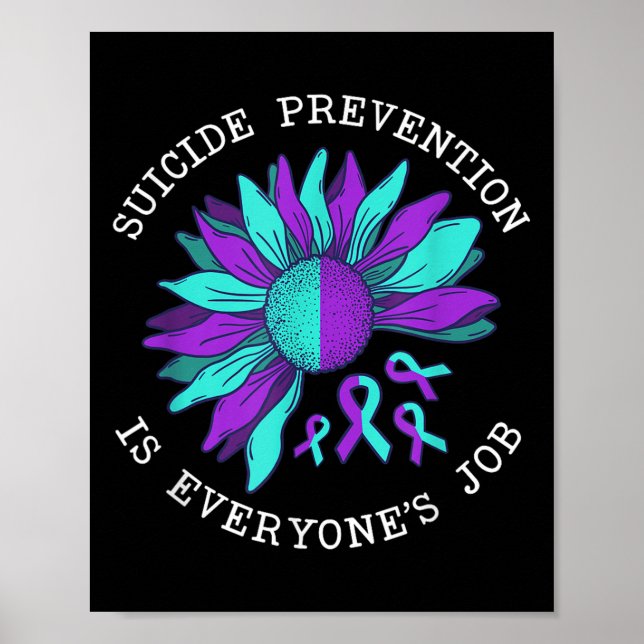 Suicide Awareness Suicide Prevention Suprt Survivo Poster (Front)