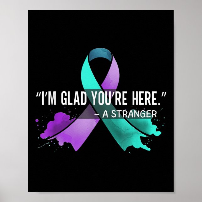 Suicide Awareness Suicide Prevention Suprt Survivo Poster (Front)