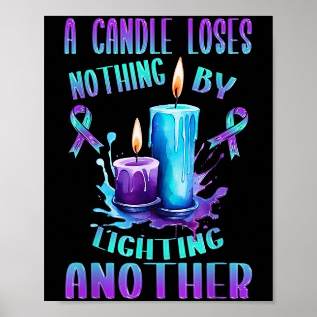 Suicide Awareness Suicide Prevention Suprt Survivo Poster (Front)