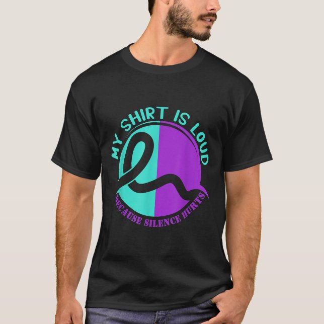 Suicide Awareness Suicide Prevention Suprt Survivo T-Shirt (Front)