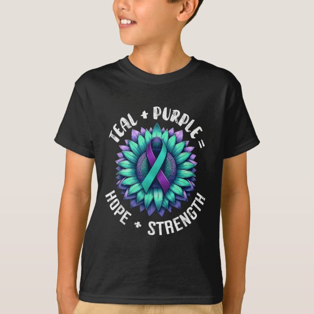 Suicide Awareness Suicide Prevention Suprt Survivo T-Shirt (Front)