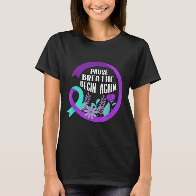Suicide Awareness Suicide Prevention Suprt Survivo T-Shirt (Front)