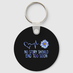 Suicide Awareness Sunflower Key Ring