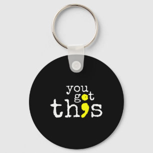 Suicide Awareness Support Positive Quote Key Ring
