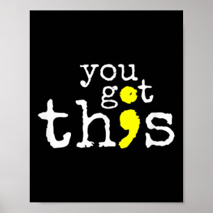 Suicide Awareness Support Positive Quote Poster