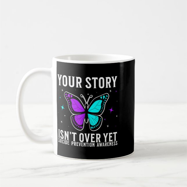 Suicide Awareness Support Suicide Prevention Coffee Mug (Left)