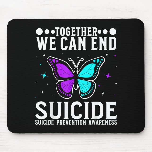 Suicide Awareness Support Suicide Prevention Mouse Mat (Front)