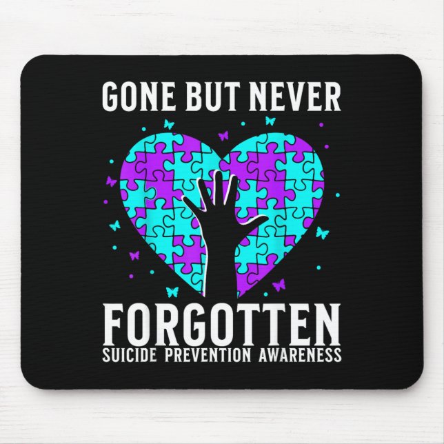 Suicide Awareness Support Suicide Prevention Mouse Mat (Front)