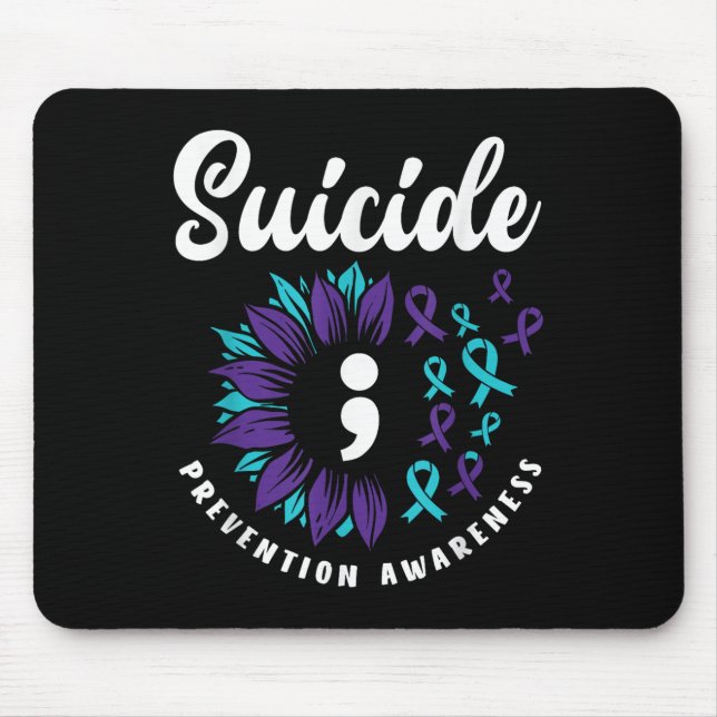 Suicide Awareness Support Suicide Prevention Mouse Mat (Front)