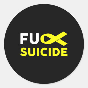 Suicide Awareness Support Survivor Gift Classic Round Sticker