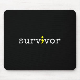 Suicide Awareness Support Symbol Recovery Survivor Mouse Mat