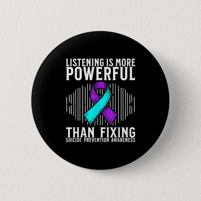 Suicide Awareness Suprt Suicide Prevention Awarene 6 Cm Round Badge (Front)