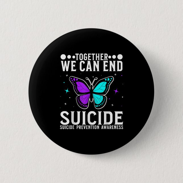 Suicide Awareness Suprt Suicide Prevention Awarene 6 Cm Round Badge (Front)