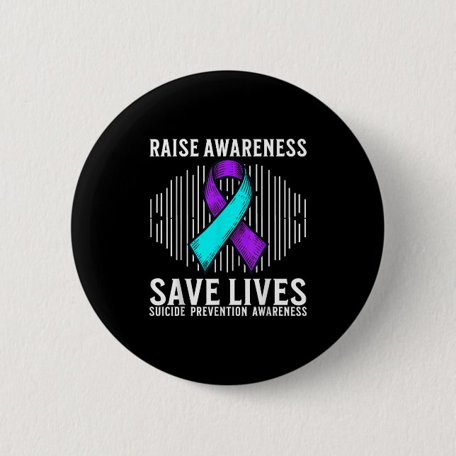 Suicide Awareness Suprt Suicide Prevention Awarene 6 Cm Round Badge (Front)