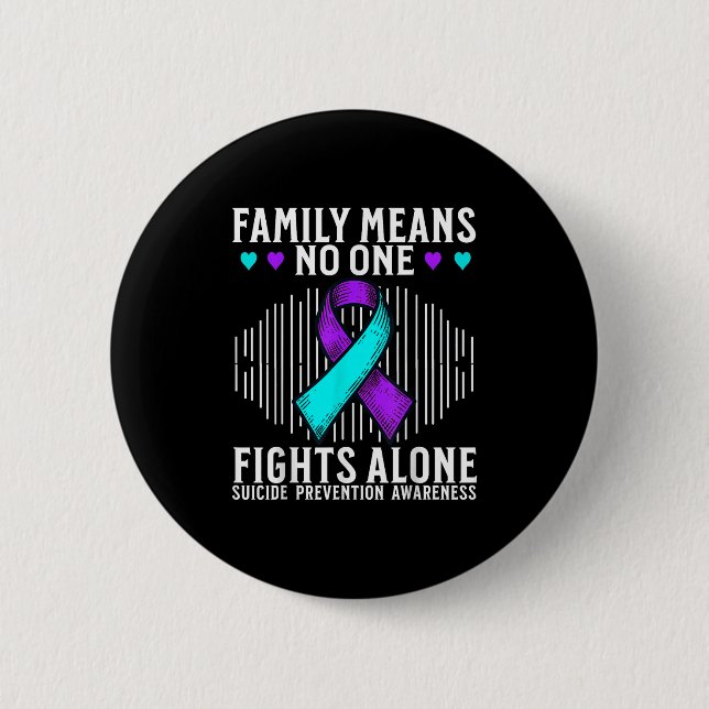 Suicide Awareness Suprt Suicide Prevention Awarene 6 Cm Round Badge (Front)