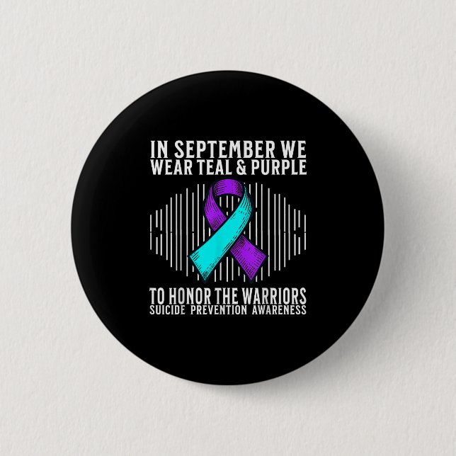 Suicide Awareness Suprt Suicide Prevention Awarene 6 Cm Round Badge (Front)
