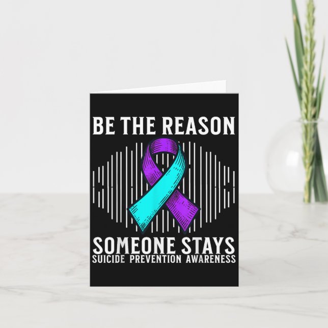 Suicide Awareness Suprt Suicide Prevention Awarene Card (Front)