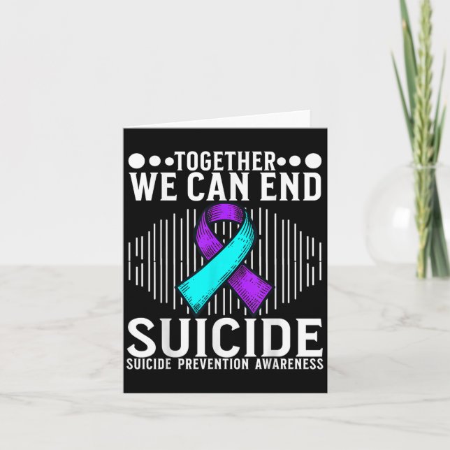 Suicide Awareness Suprt Suicide Prevention Awarene Card (Front)