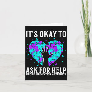 Suicide Awareness Suprt Suicide Prevention Awarene Card