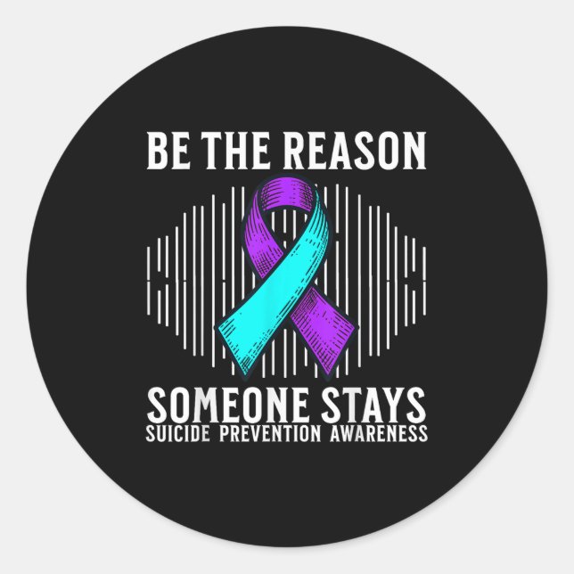 Suicide Awareness Suprt Suicide Prevention Awarene Classic Round Sticker (Front)