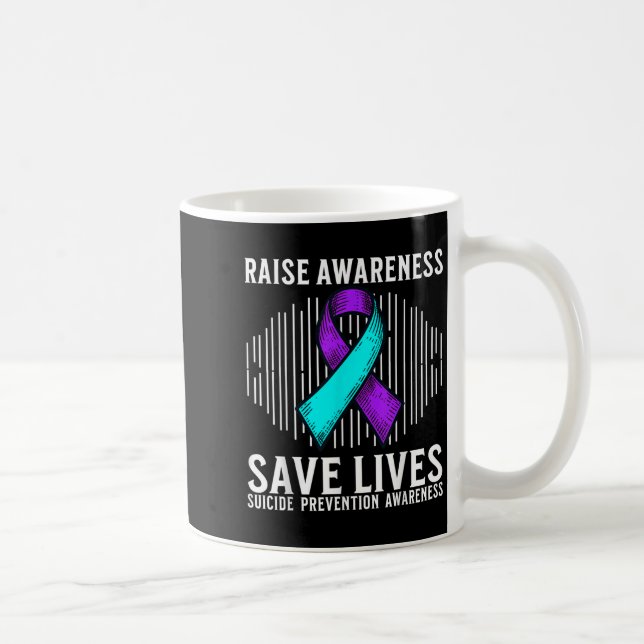 Suicide Awareness Suprt Suicide Prevention Awarene Coffee Mug (Right)