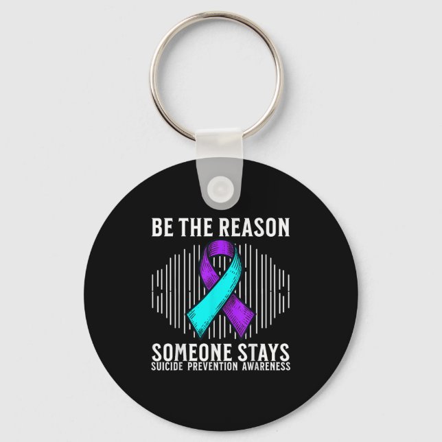 Suicide Awareness Suprt Suicide Prevention Awarene Key Ring (Front)