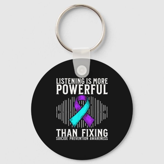 Suicide Awareness Suprt Suicide Prevention Awarene Key Ring (Front)