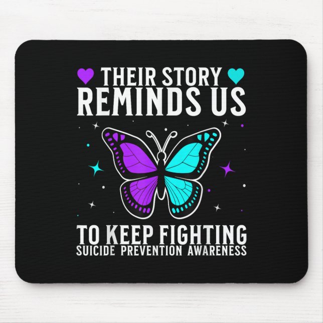 Suicide Awareness Suprt Suicide Prevention Awarene Mouse Mat (Front)