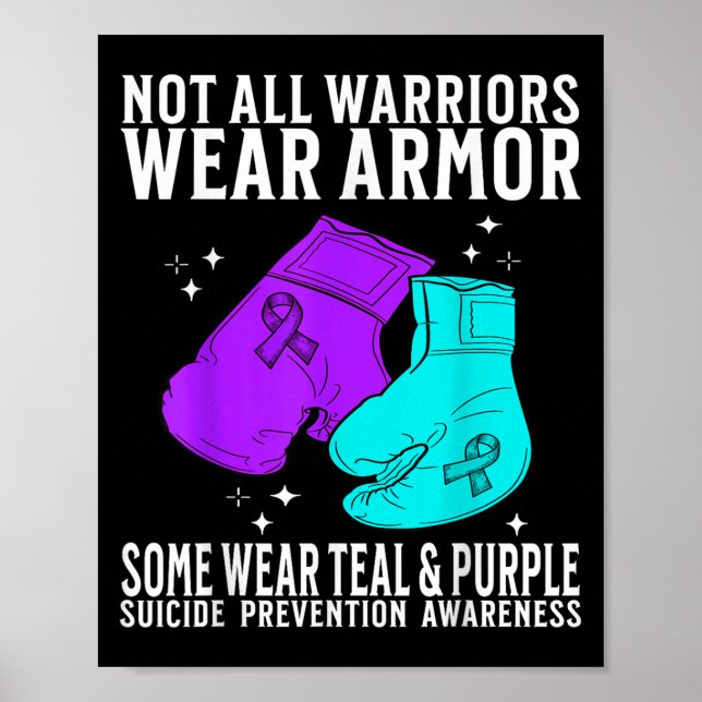 Suicide Awareness Suprt Suicide Prevention Awarene Poster (Front)