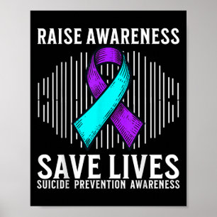 Suicide Awareness Suprt Suicide Prevention Awarene Poster