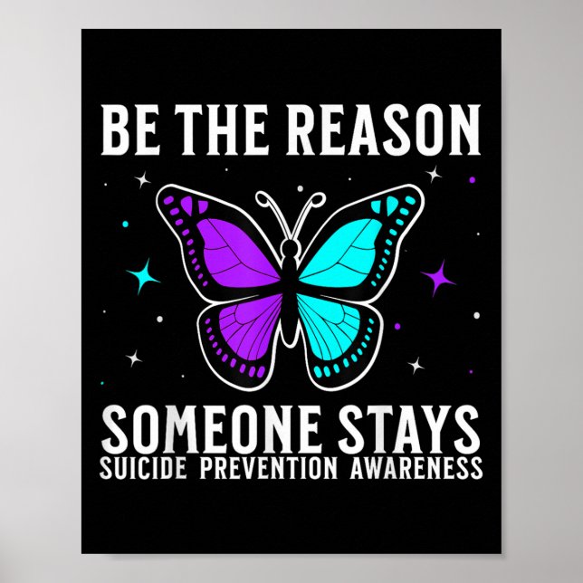 Suicide Awareness Suprt Suicide Prevention Awarene Poster (Front)