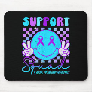 Suicide Awareness Teal & Purple Ribbon Suprt G Mouse Mat