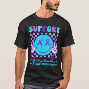 Suicide Awareness Teal & Purple Ribbon Suprt G T-Shirt