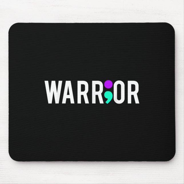 Suicide Awareness Warrior Design Gift For Mental Mouse Mat (Front)