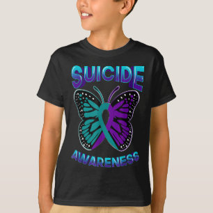 Suicide Awareness Warrior Purple & Teal T-Shirt