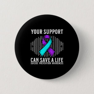 Suicide Awareness Warrior Suicide Prevention Aware 6 Cm Round Badge