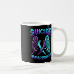 Suicide Awareness Wings And Ribbon Suicide Prevent Coffee Mug