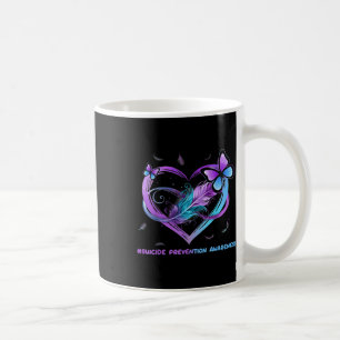 Suicide Awareness Wings Angel Ribbon, Suicide Coffee Mug