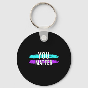 Suicide Awareness You Problem Design Gift For Ment Key Ring