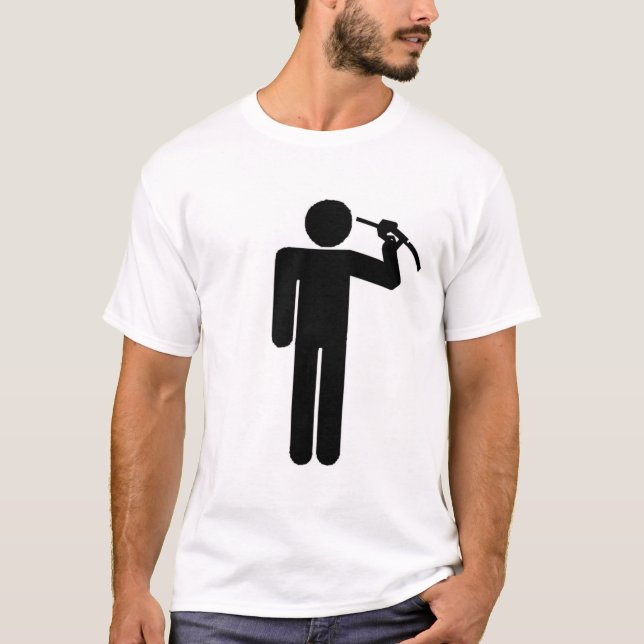 Suicide by oil. T-Shirt (Front)