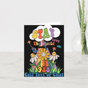 Suicide Crisis Lifeline 988 Stay The World Need Yo Card