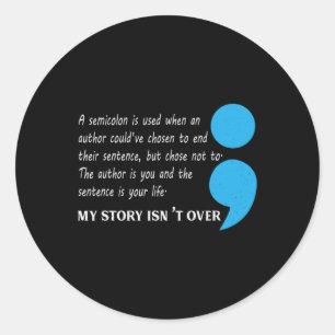Suicide Depression Awareness  Classic Round Sticker